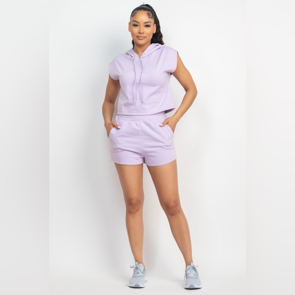 Hoodie Springtime 2pc Short Set - Picture 6 of 7